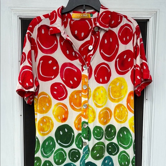 FARM Rio Multicolor Smiley Jumpsuit - Picture 2 of 16